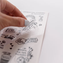 Load image into Gallery viewer, Kwohtations | Notes to Self - Affirmation 5x7 Clear Stickers