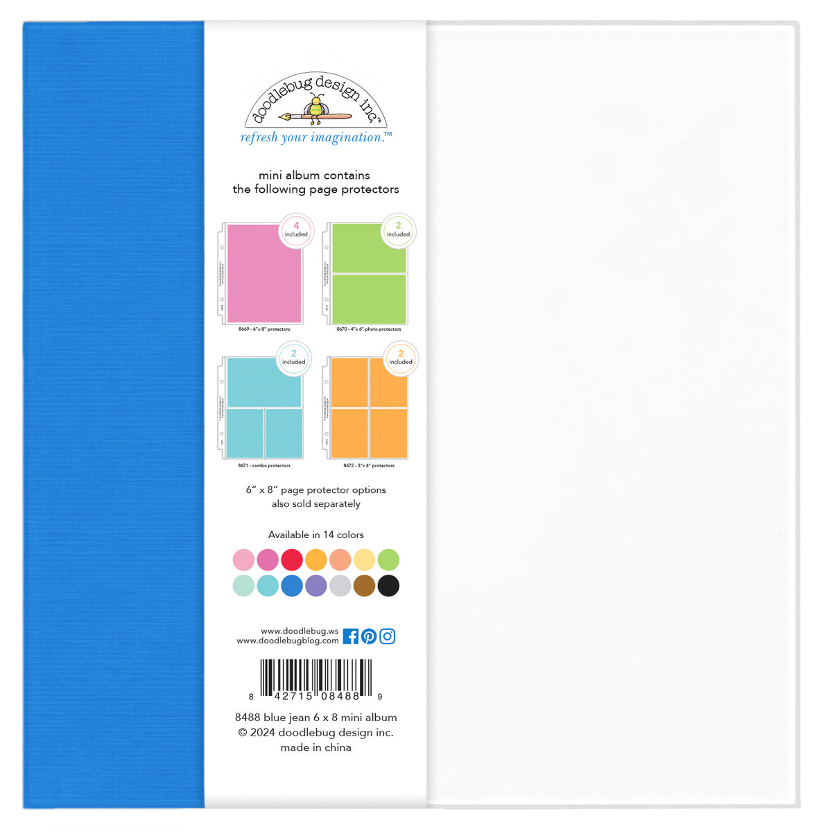 Doodlebug | 6x8 Mini Album - Blue Jean – Layle By Mail
