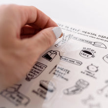 Load image into Gallery viewer, Kwohtations | Notes to Self - Mental Health 5x7 Clear Stickers