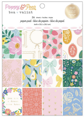 Poppy & Pear Collection - 6x8 Paper Pad