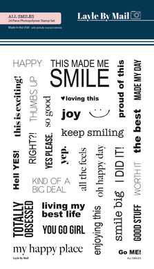 *PRE-ORDER* - All Smiles 4x6 Stamp Set