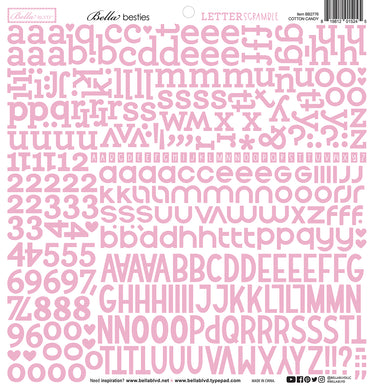 Letter Scramble Cotton Candy Alphabet Stickers