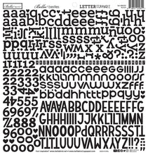 Load image into Gallery viewer, Letter Scramble Black Alphabet Stickers