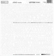 Load image into Gallery viewer, Letter Scramble White Alphabet Stickers