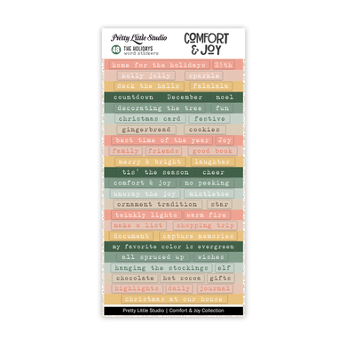 Comfort & Joy | The Holidays | Color Word Stickers