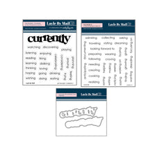 Load image into Gallery viewer, Currently - 3 Piece Stamp and Die Bundle