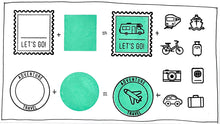 Load image into Gallery viewer, Document Your Travels 6x8 Stamp Set