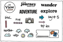 Load image into Gallery viewer, Document Your Travels 6x8 Stamp Set