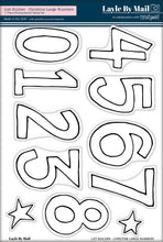 Load image into Gallery viewer, Christine Large Numbers 6x8 Stamp Set
