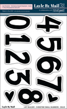 Load image into Gallery viewer, List Builder - Christine Small Numbers - Solid 3x4 Stamp Set