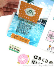 Load image into Gallery viewer, Layle By Mail | Postcards & Passports - Days 3x3 Stamp Set