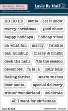 Load image into Gallery viewer, Wordstrips - Holiday 3x4 Stamp Set