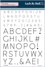 Load image into Gallery viewer, Olive Alpha - 5x7 Stamp Set