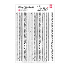 Load image into Gallery viewer, Love Is Kind | Sewn With Love - Black Clear Stickers