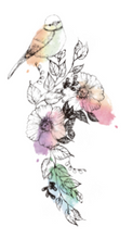 Load image into Gallery viewer, MU Splice Stamp - Birds & Flowers (5)