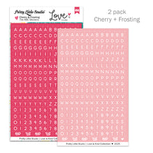 Load image into Gallery viewer, Love Is Kind | Cherry and Frosting Stickers Mini ABC (2 pack)