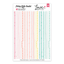 Load image into Gallery viewer, Love Is Kind | Sewn With Love - Clear Stickers