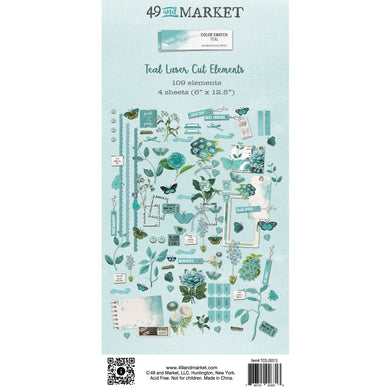 49 & Market Color Swatch Laser Cut Outs - Teal
