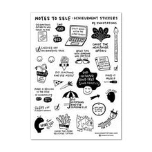 Load image into Gallery viewer, Kwohtations | Notes to Self - Achievement 5x7 Clear Stickers