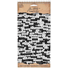 Load image into Gallery viewer, Tim Holtz Idea-ology Chit Chat Wordstrip Stickers