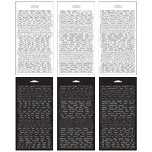 Load image into Gallery viewer, Tim Holtz Idea-ology Chit Chat Wordstrip Stickers