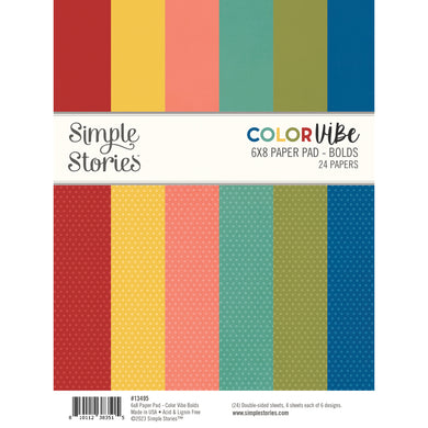 Color Vibe Bolds 6x8 Paper Pad