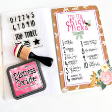 Load image into Gallery viewer, List Builder - Top 10 3x4 Stamp Set