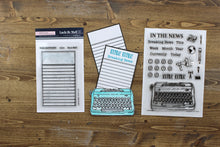 Load image into Gallery viewer, List Builder - In the News 5x7 Stamp Set