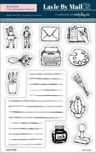 Load image into Gallery viewer, Write Here 5x7 Stamp Set