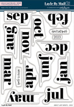 Load image into Gallery viewer, 2023 About Last Month 6x8 Stamp Set