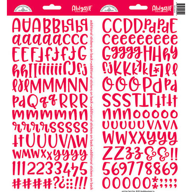Ladybug Abigail Alphabet Stickers