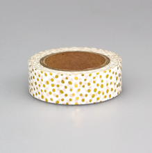 Load image into Gallery viewer, Little Dots Gold Foil Washi Tape