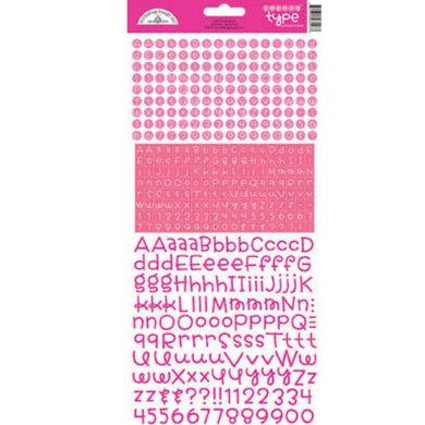 Bubblegum Teensy Type Stickers