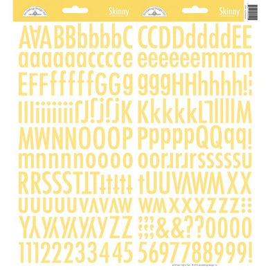 Bumblebee Skinny Alphabet Stickers