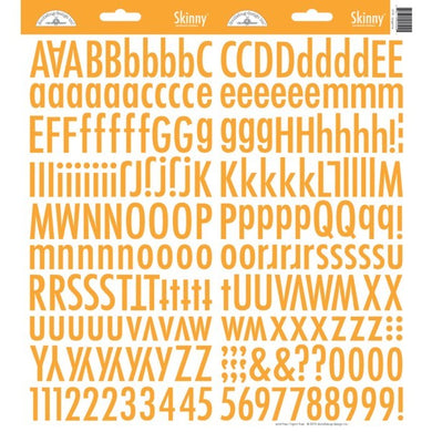 Tangerine Skinny Alphabet Stickers