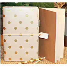 Load image into Gallery viewer, Gold Dot Traveler's Notebook