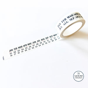 Layle By Mail - Date Washi Tape - EXCLUSIVE
