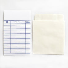 Load image into Gallery viewer, 8 Pack Library Book Pockets & Cards - Self Adhesive