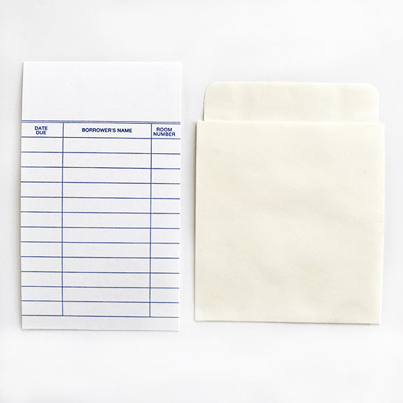 Library Pockets Self-Adhesive Low Back Manila, 40 Count, 3.25x3.5x1.25 Inches, For Organizing Cards In Classrooms, Libraries, Offices Library Pockets Self-Adhesive Low Back Manila, 40 Count, 3.25x3.5x1.25 Inches, For Organizing Cards In Classrooms, Libraries, Offices