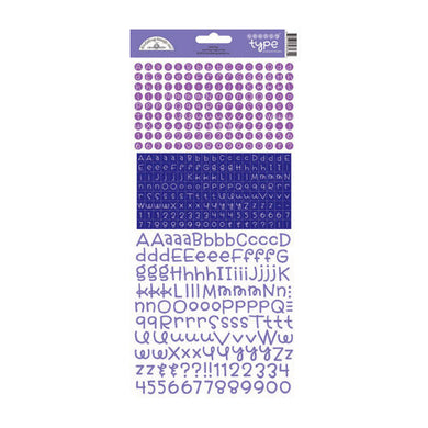 Lilac Teensy Type Stickers