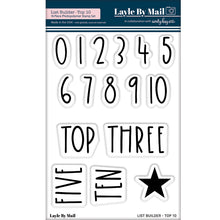 Load image into Gallery viewer, List Builder - Top 10 3x4 Stamp Set