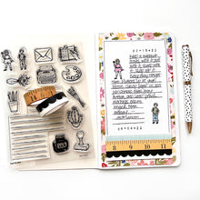 Load image into Gallery viewer, Write Here 5x7 Stamp Set