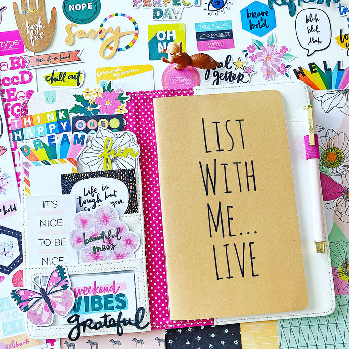 List With Me...LIVE, Traveler's Notebook Style 8.21.21