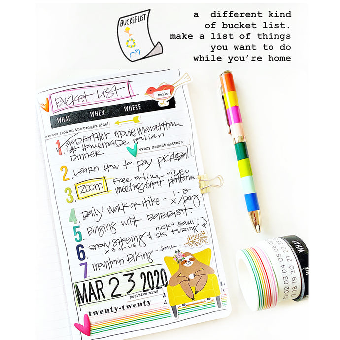 A Different Kind of Bucket List