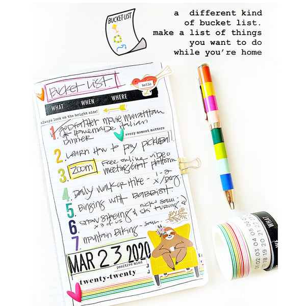 A Different Kind of Bucket List