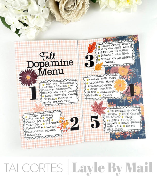 Fall Dopamine Menu | Design Team: Tai Cortes
