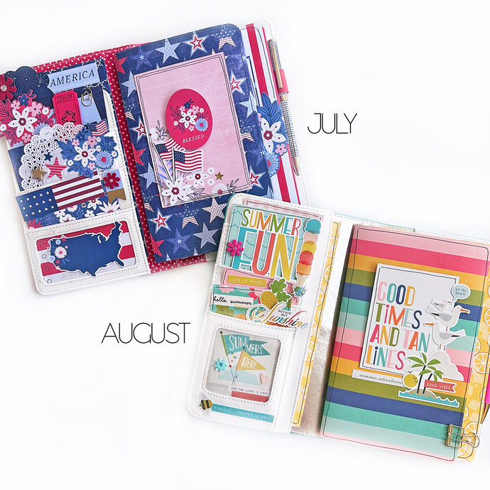 July/August Traveler's Notebook Project Kit