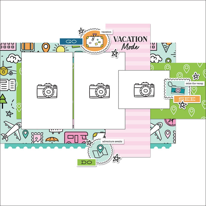 Postcards & Passports | Layout Sketch Inspiration #2