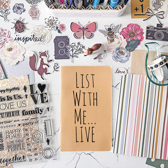 List With Me... LIVE, Traveler's Notebook Style 7.20.24