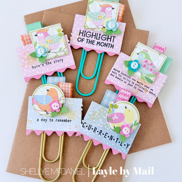Spring Planner Clips | Design Team:  Shellye McDaniel